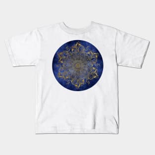 Mandala Deep Blue Kids T-Shirt